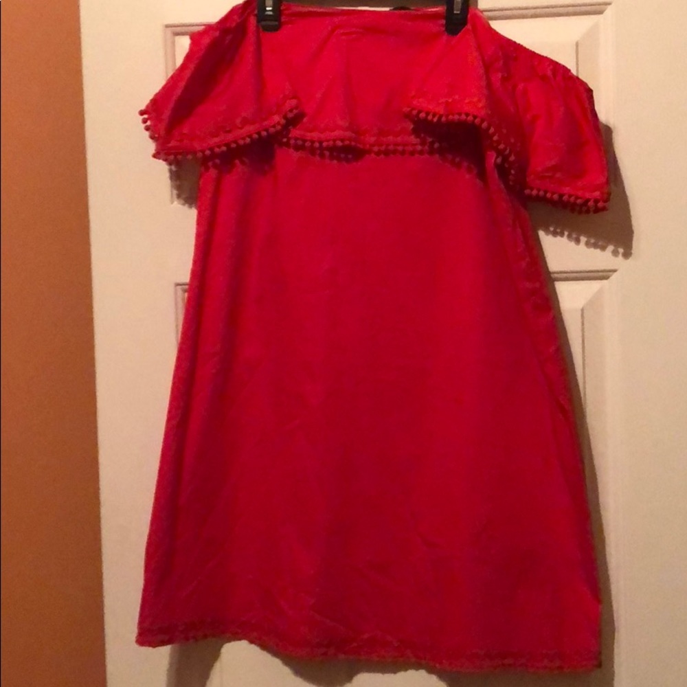 Red off the shoulder dress new